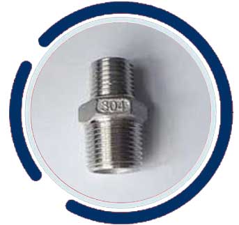 SS 304 Hex Nipple